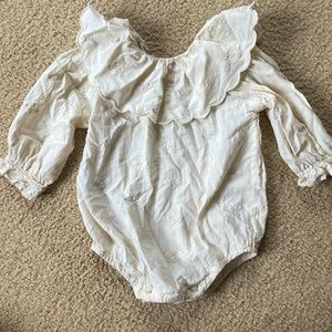 Zara ruffled collar blouse